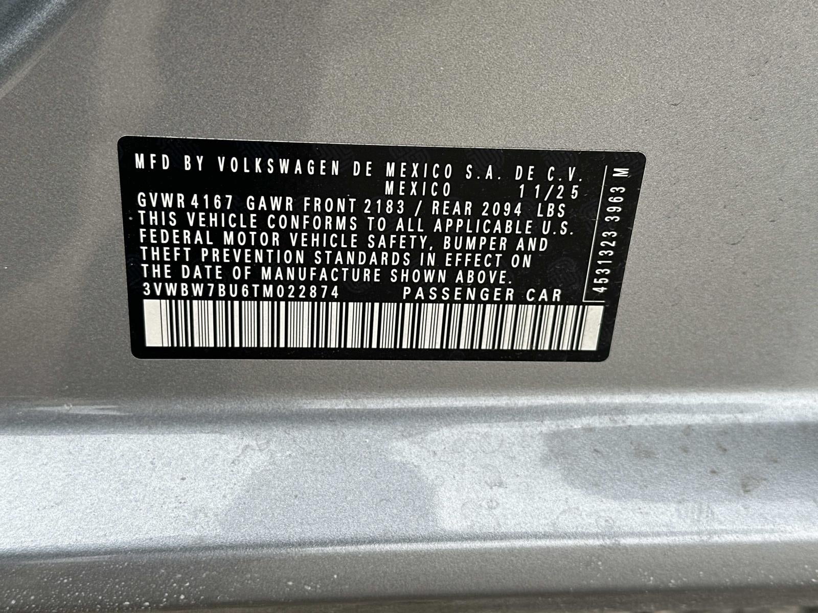 2026 Volkswagen Jetta Sport Auto