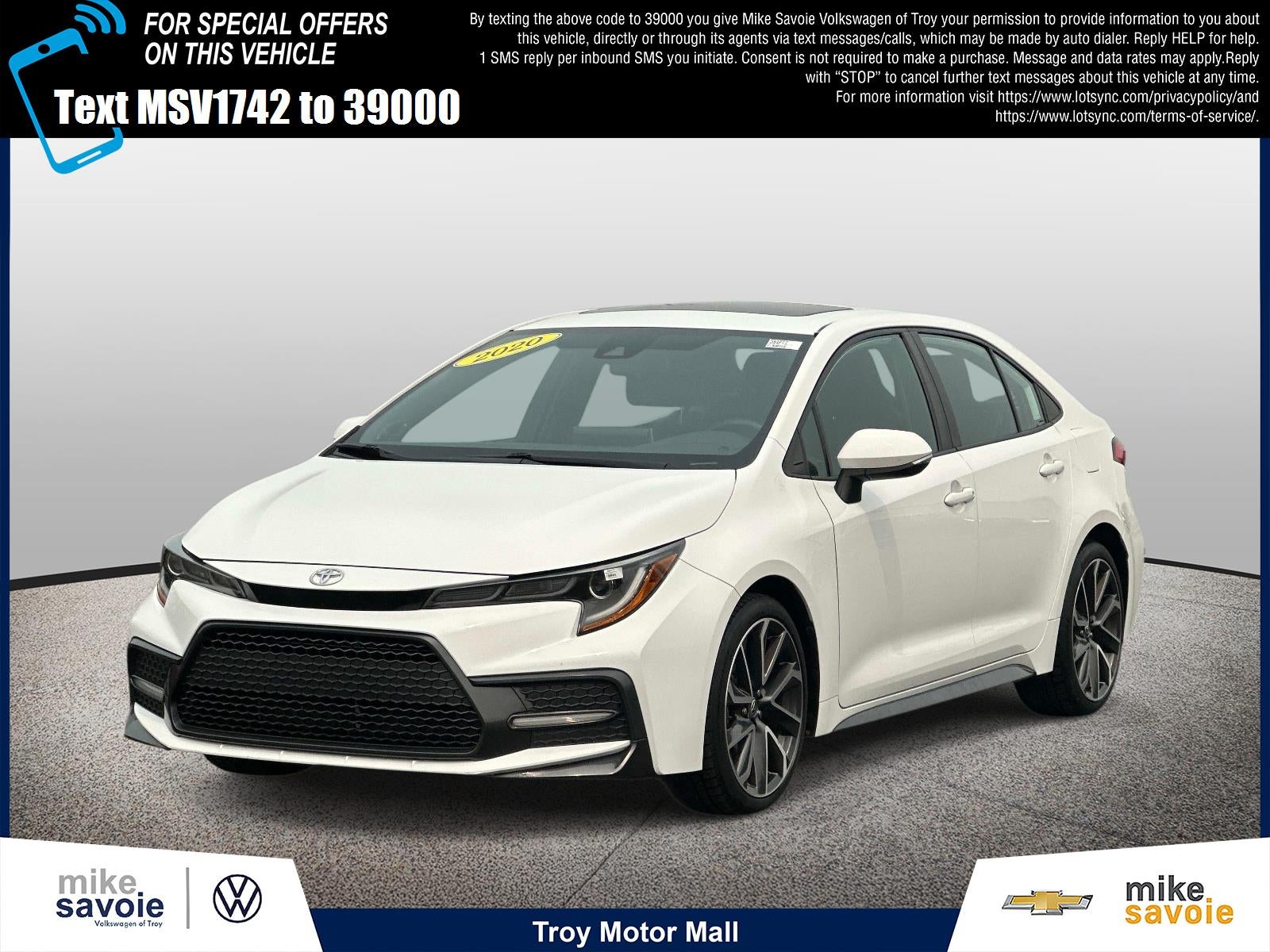 2020 Toyota Corolla SE CVT (Natl)