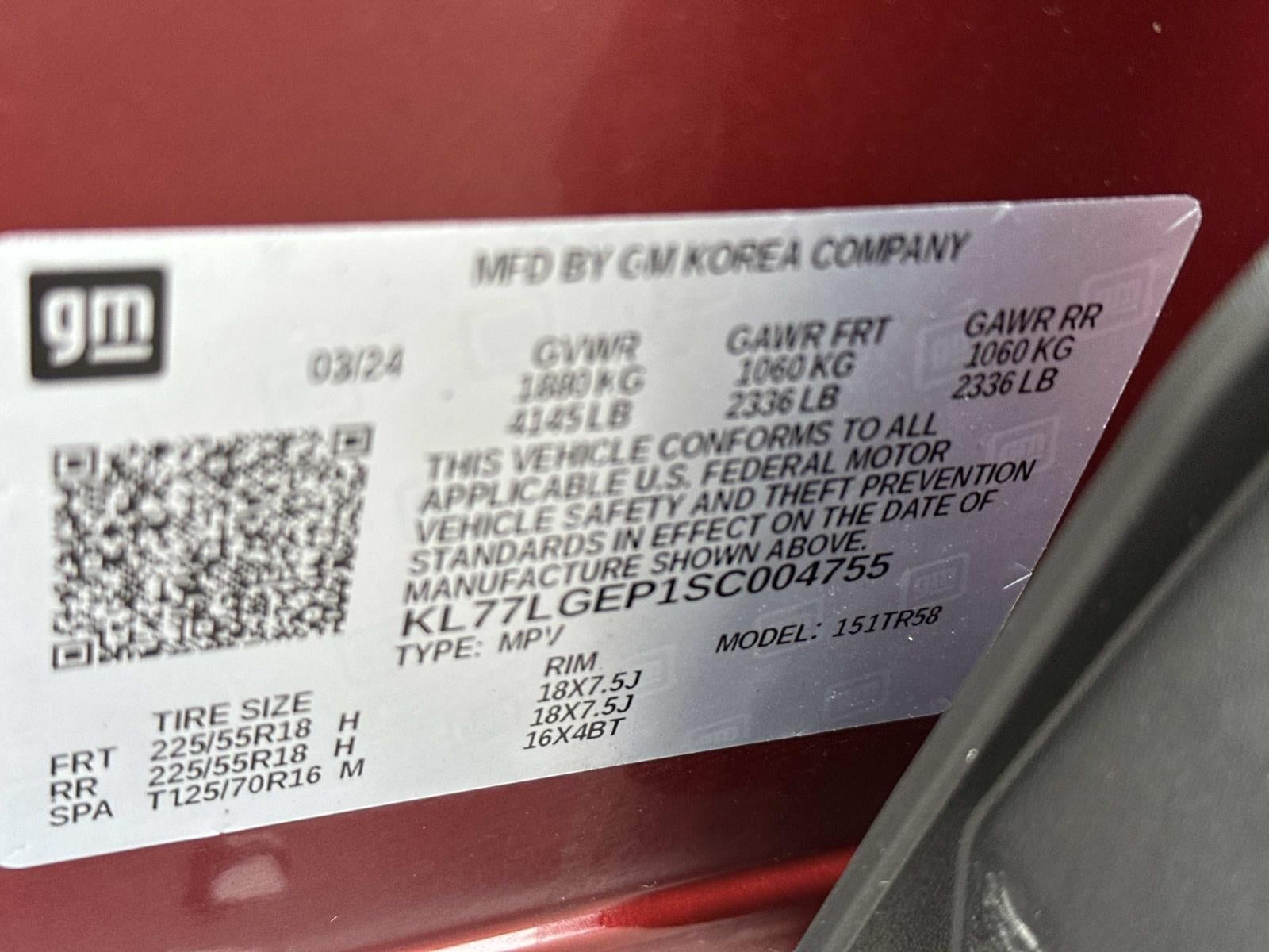 2025 Chevrolet TRAX FWD 4dr 1RS