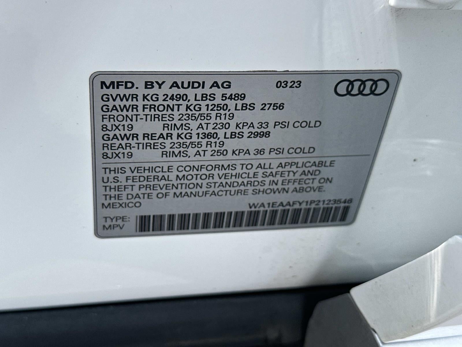 2023 Audi Q5 S line Premium Plus 45 TFSI quattro