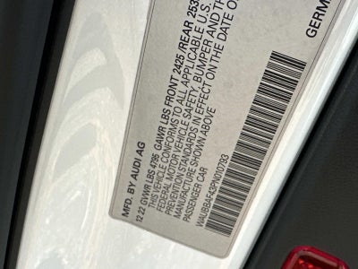 2023 Audi A4 Sedan Premium Plus 40 TFSI quattro