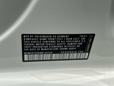 2022 Volkswagen Golf R 2.0T Manual