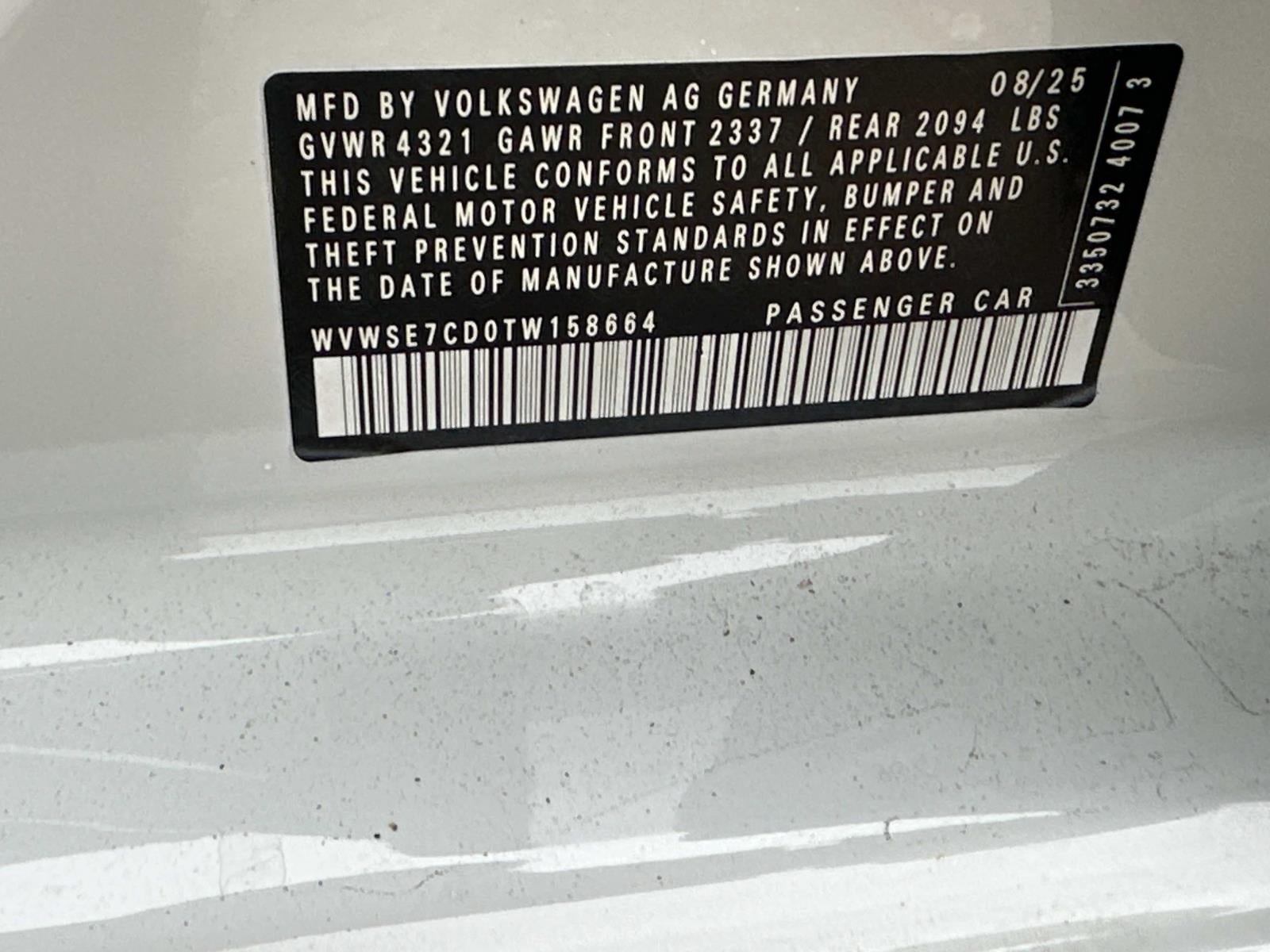 2026 Volkswagen Golf GTI 2.0T SE DSG