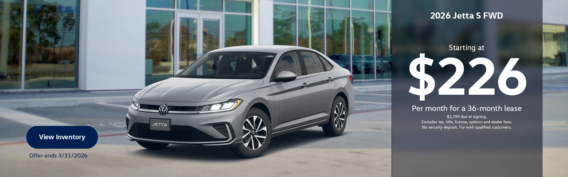 2026 Jetta S FWD | Lease